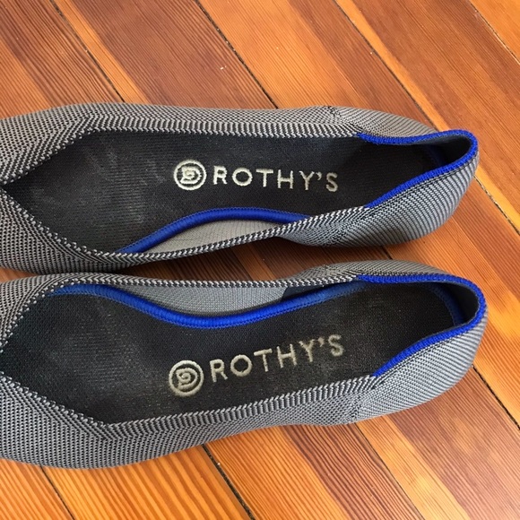 Rothy’s Grey The Point Recycled Washable Flats - Picture 3 of 10